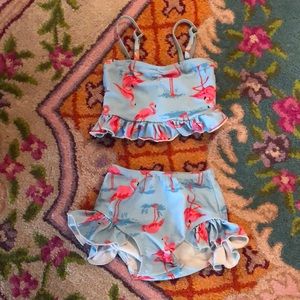 Blue flamingo Bikini